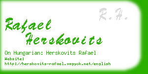 rafael herskovits business card